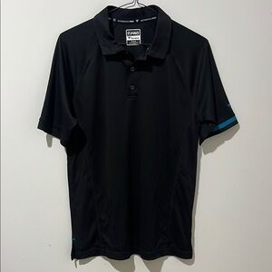 NHL Authentic Pro Black Polo Shirt for Men medium
